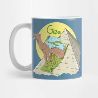 Camel Giza Pyramid Mug